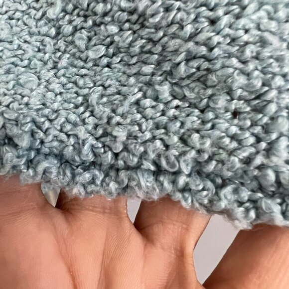 Hippie Rose Blue Crewneck Crop Knit Sweater Sz M - Picture 4 of 10